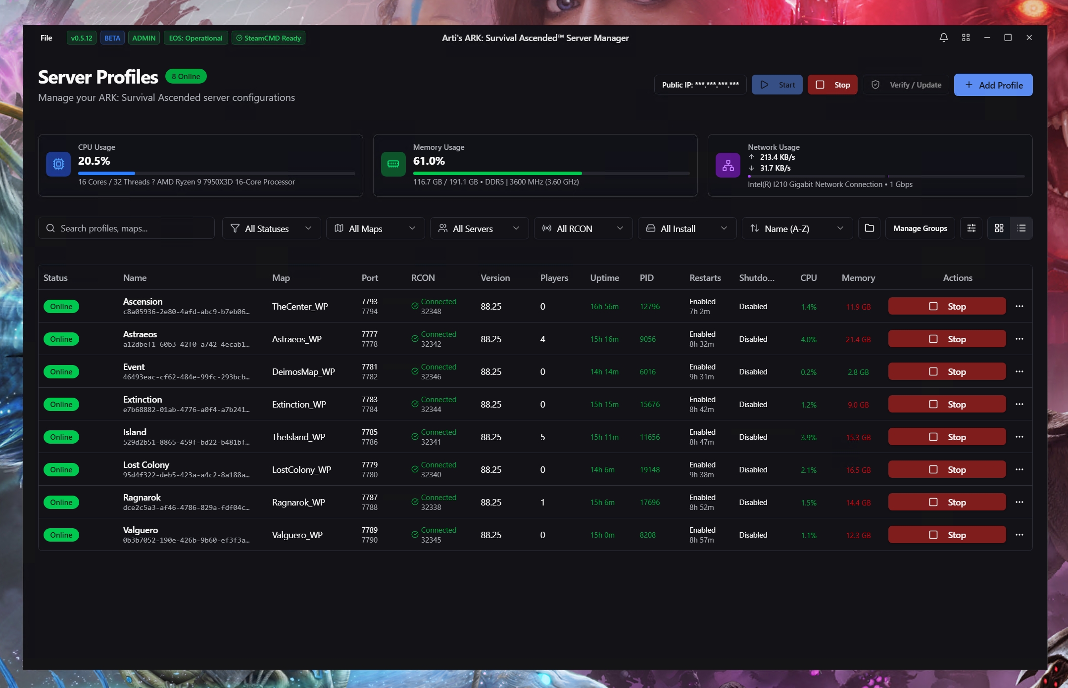 Arti’s ARK: Survival Ascended™ Server Manager : une solution complète pour gérer vos serveurs ARK Ascended